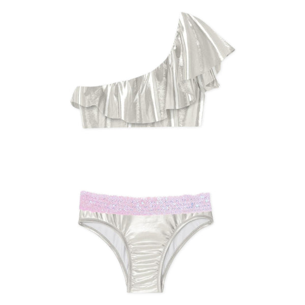 Silver & Pink Star Bikini