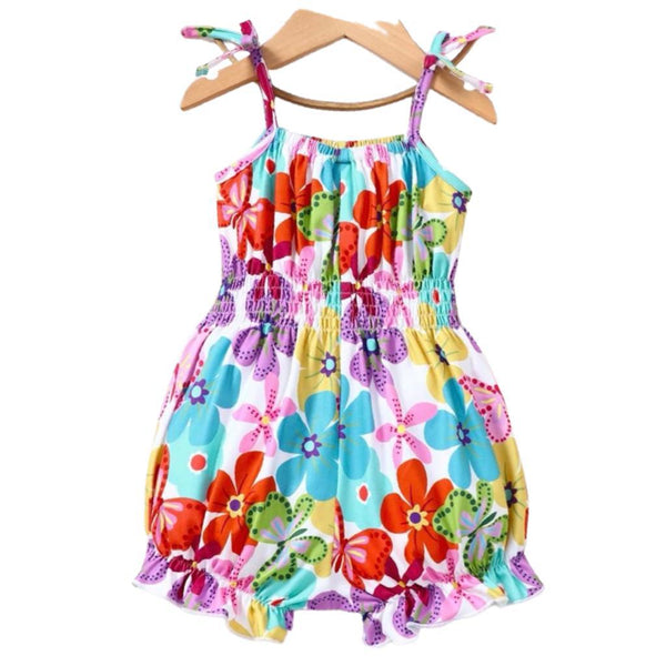 Floral Print Baby Romper